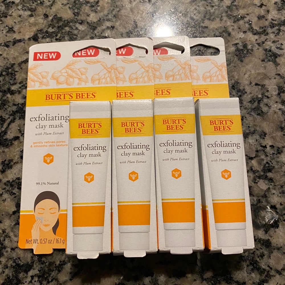 Burt’s Bees Exfoliating Clay Mast Travel Size Lot - Picture 3 of 5